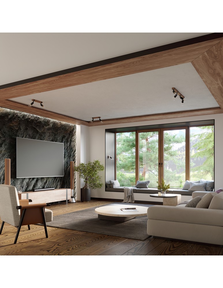 Adjustable ceiling lamps - spots - Sollux Plafond ZUCA 2 black SL.1296 - product kolory-swiatla.pl 9