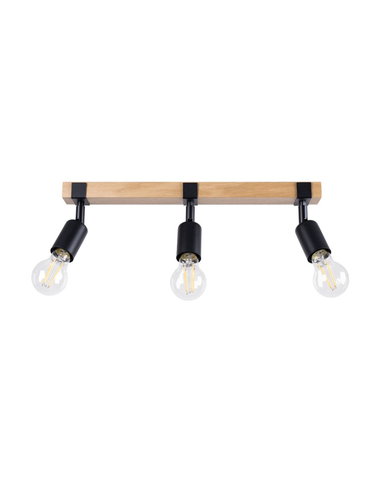 Adjustable ceiling lamps - spots - Sollux Plafond ZUCA 3 black SL.1297 - product kolory-swiatla.pl 1