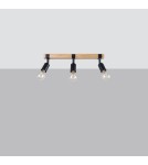 Adjustable ceiling lamps - spots - Sollux Plafond ZUCA 3 black SL.1297 - product 2