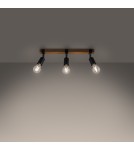 Adjustable ceiling lamps - spots - Sollux Plafond ZUCA 3 black SL.1297 - product 3