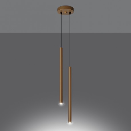 Sollux Lampa wisząca PASTELO 2 złota SL.1305