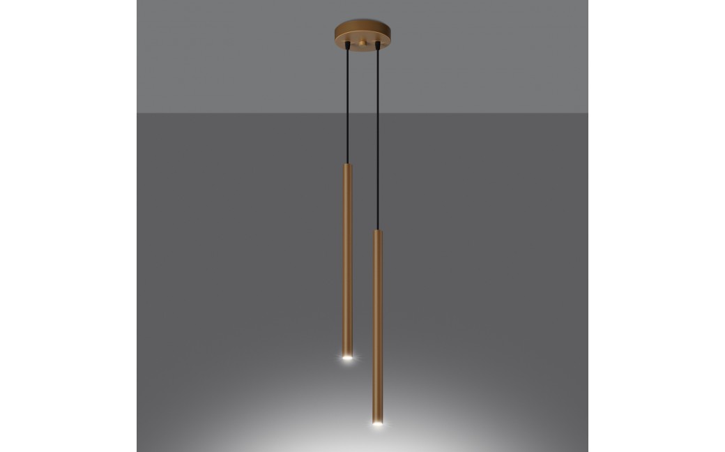 Sollux Lampa wisząca PASTELO 2 złota SL.1305