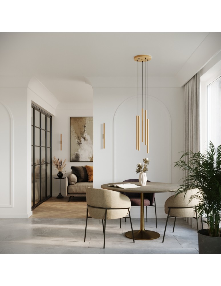 Pendant lamps - Sollux Pendant lamp PASTELO 2 gold SL.1305 - product kolory-swiatla.pl 7