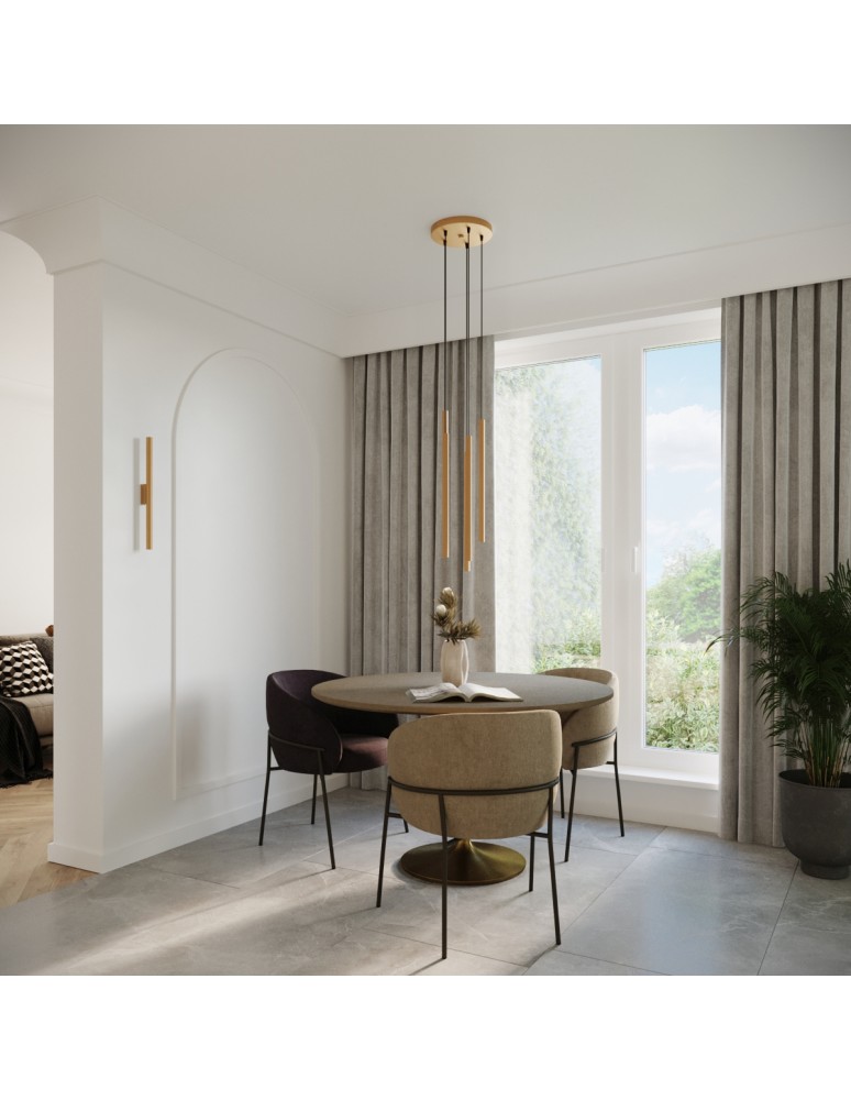 Pendant lamps - Sollux Pendant lamp PASTELO 2 gold SL.1305 - product kolory-swiatla.pl 8