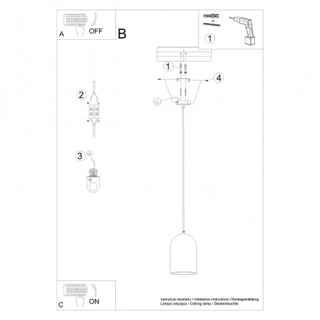 Sollux Lampa wisząca NIMIS SL.1306