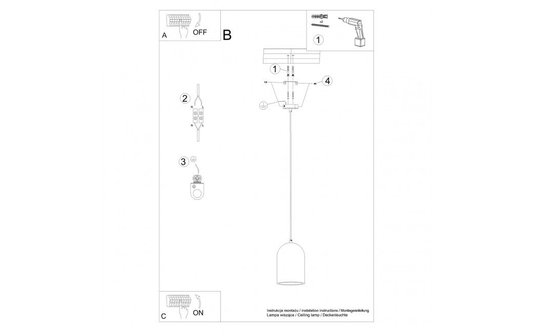 Sollux Lampa wisząca NIMIS SL.1306