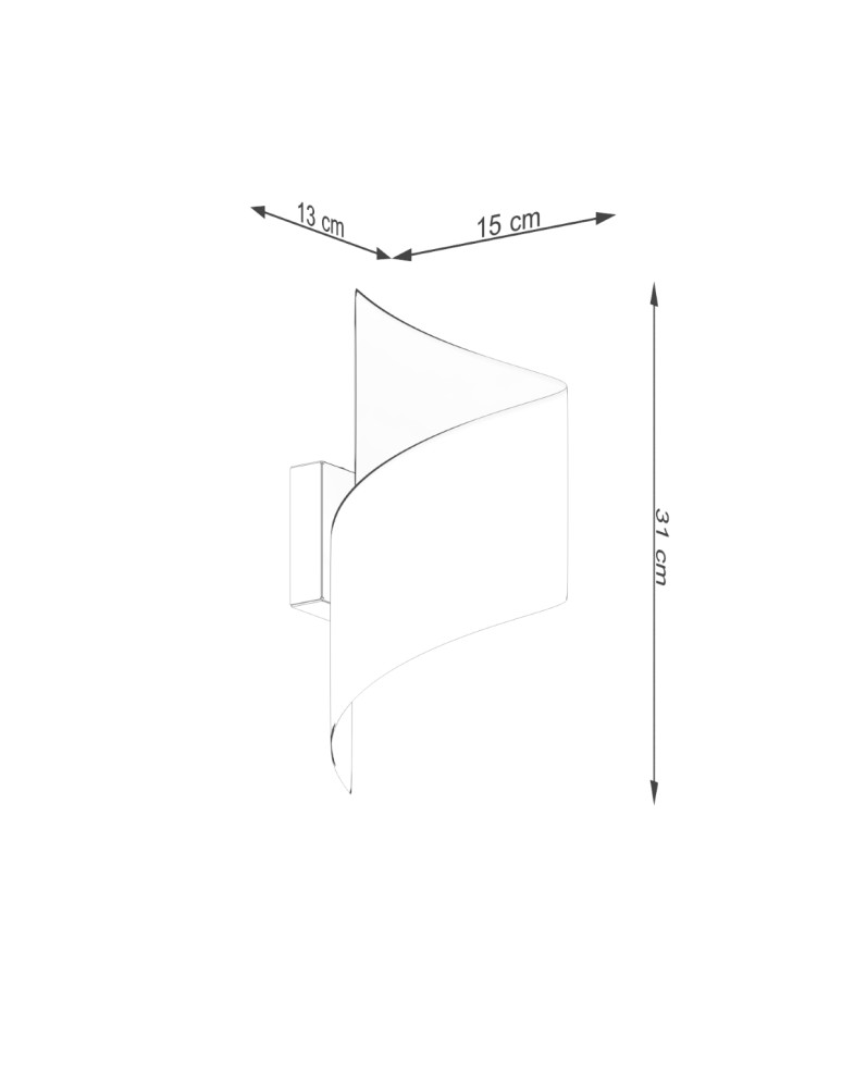 Wall lamps - Sollux Wall lamp TALASSA black SL.1309 - product kolory-swiatla.pl 6