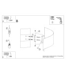 Wall lamps - Sollux Wall lamp TALASSA black SL.1309 - product 7