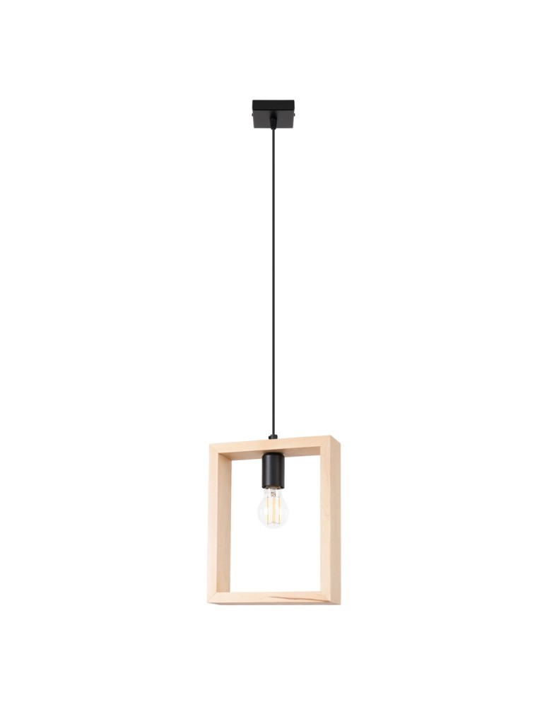 Pendant lamps - Sollux ARIES natural wood pendant lamp SL.1310 - product kolory-swiatla.pl 1