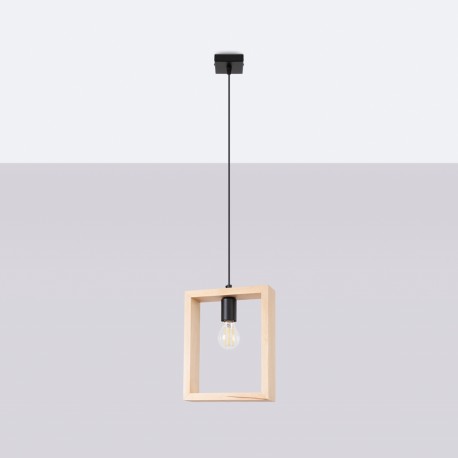 Sollux Lampa wisząca ARIES naturalne drewno SL.1310