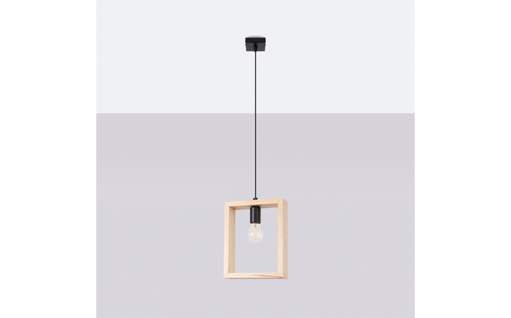 Sollux Lampa wisząca ARIES naturalne drewno SL.1310