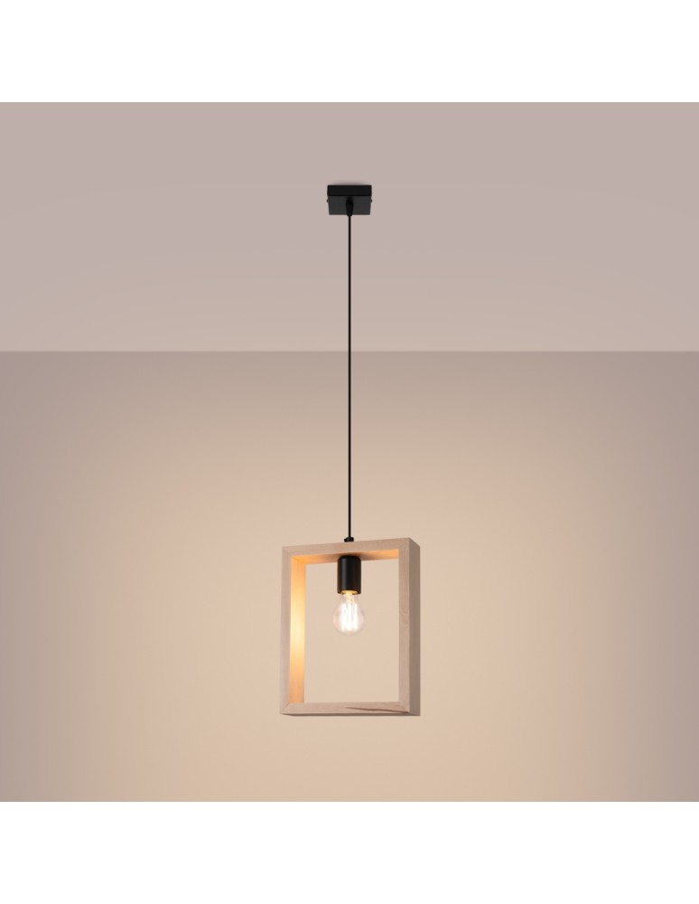 Pendant lamps - Sollux ARIES natural wood pendant lamp SL.1310 - product kolory-swiatla.pl 3