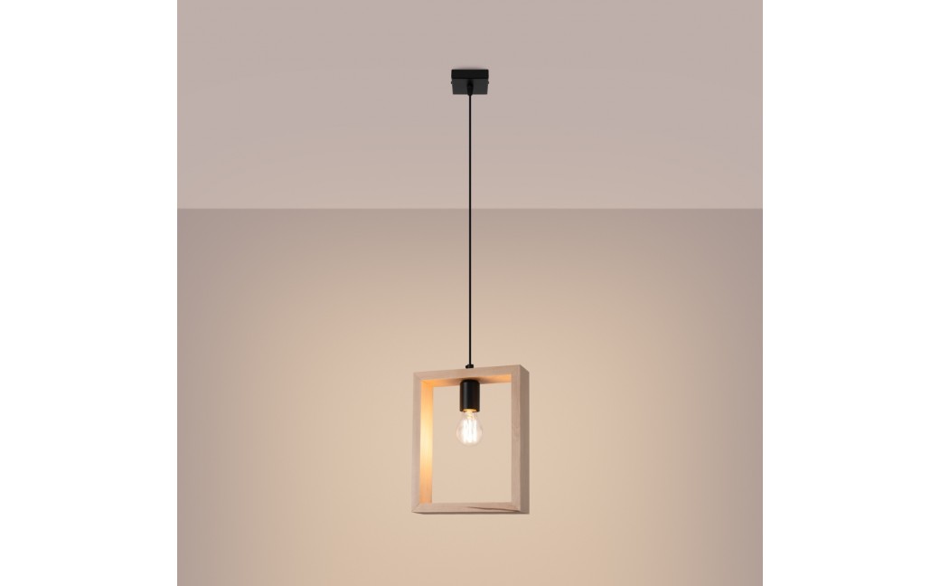 Sollux Lampa wisząca ARIES naturalne drewno SL.1310