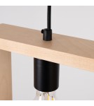 Pendant lamps - Sollux ARIES natural wood pendant lamp SL.1310 - product 9