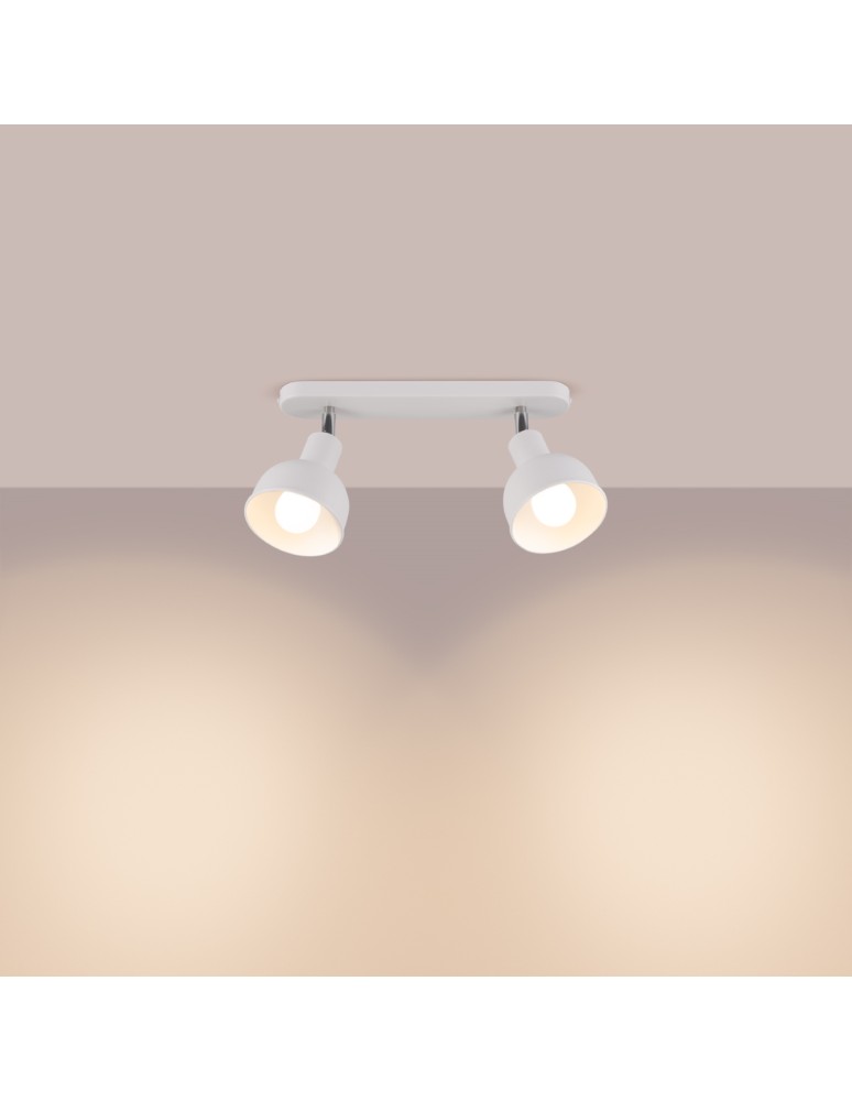 Adjustable ceiling lamps - spots - Sollux Plafond ELBA 2 white SL.1314 - product kolory-swiatla.pl 3