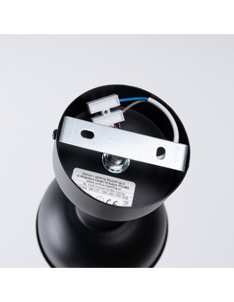 Wall lamps - Sollux Wall lamp ELBA black SL.1316 - product kolory-swiatla.pl 4