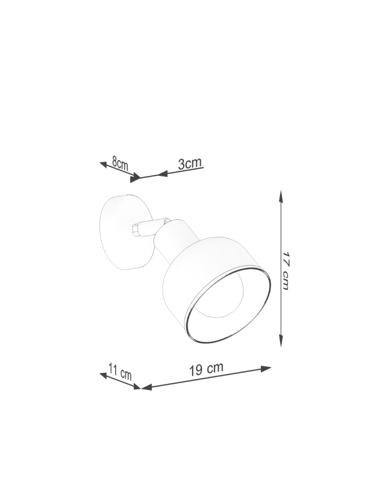Wall lamps - Sollux Wall lamp ELBA black SL.1316 - product kolory-swiatla.pl 10