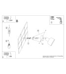 Wall lamps - Sollux Wall lamp ELBA black SL.1316 - product 11