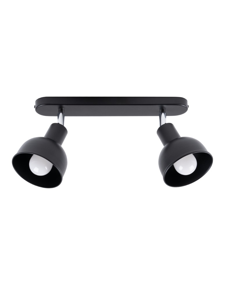 Adjustable ceiling lamps - spots - Sollux Plafond ELBA 2 black SL.1317 - product kolory-swiatla.pl 1