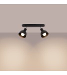 Adjustable ceiling lamps - spots - Sollux Plafond ELBA 2 black SL.1317 - product 3