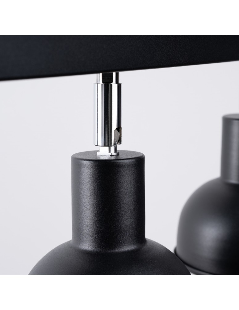 Adjustable ceiling lamps - spots - Sollux Plafond ELBA 3 black SL.1318 - product kolory-swiatla.pl 4