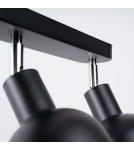 Adjustable ceiling lamps - spots - Sollux Plafond ELBA 3 black SL.1318 - product 5