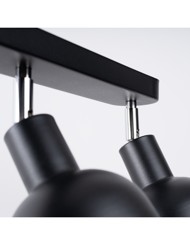 Adjustable ceiling lamps - spots - Sollux Plafond ELBA 3 black SL.1318 - product kolory-swiatla.pl 5