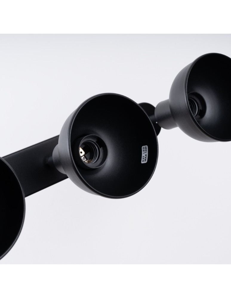 Adjustable ceiling lamps - spots - Sollux Plafond ELBA 3 black SL.1318 - product kolory-swiatla.pl 6