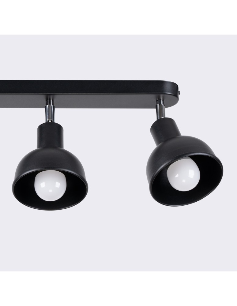 Adjustable ceiling lamps - spots - Sollux Plafond ELBA 3 black SL.1318 - product kolory-swiatla.pl 10