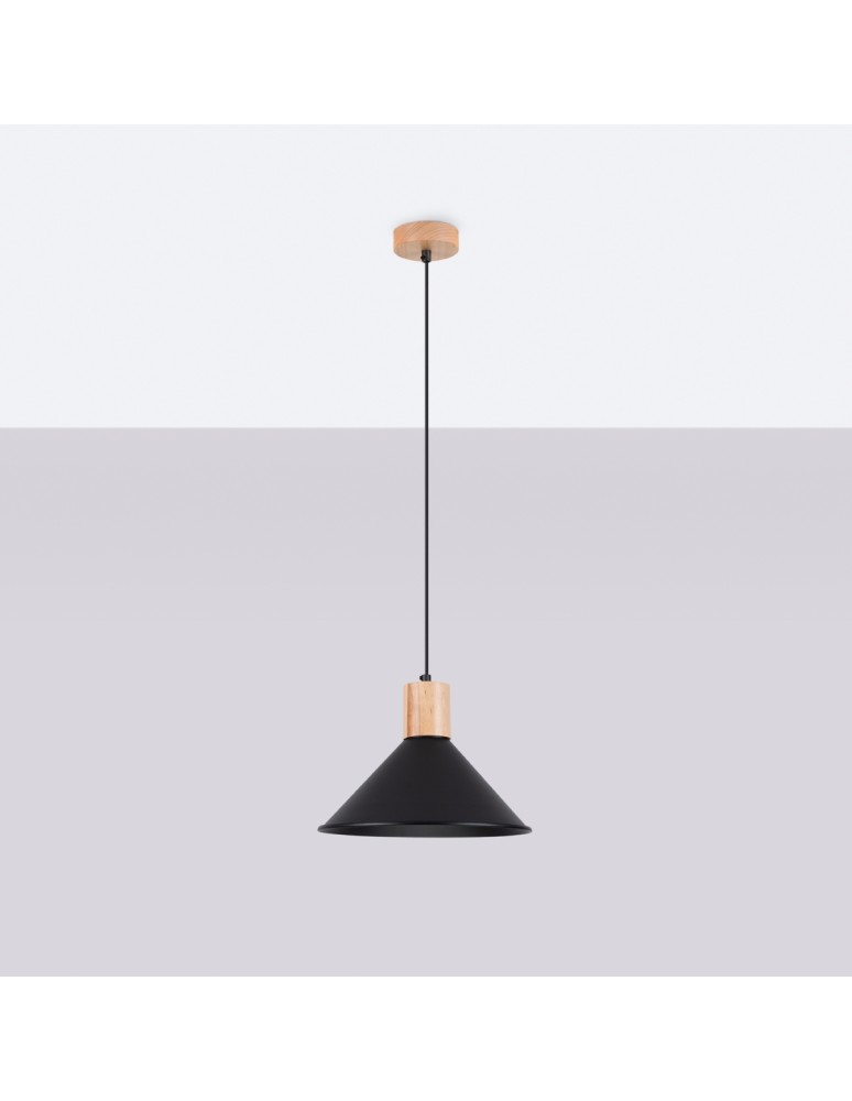Pendant lamps - Sollux JAGA pendant lamp black SL.1320 - product kolory-swiatla.pl 2