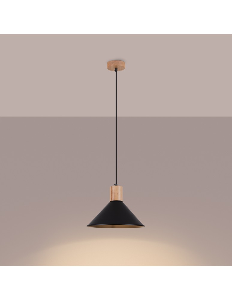 Pendant lamps - Sollux JAGA pendant lamp black SL.1320 - product kolory-swiatla.pl 3