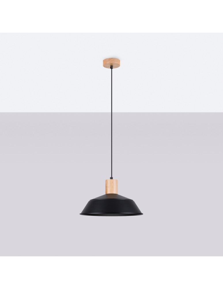 Pendant lamps - Sollux FANO pendant lamp black SL.1322 - product kolory-swiatla.pl 2