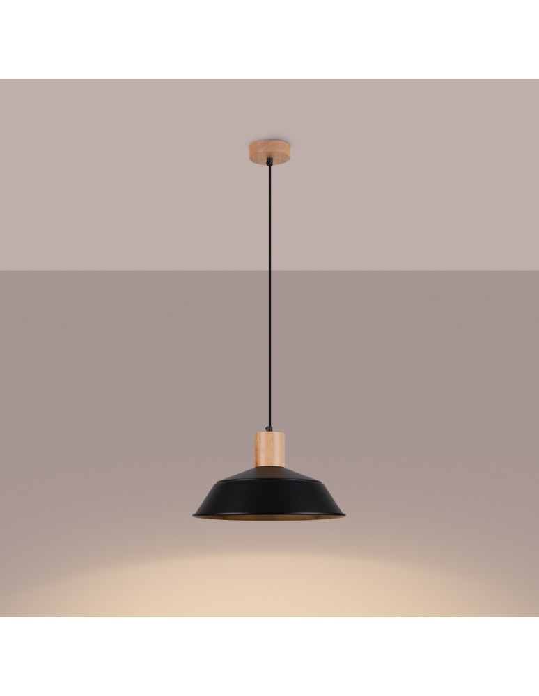 Pendant lamps - Sollux FANO pendant lamp black SL.1322 - product kolory-swiatla.pl 3