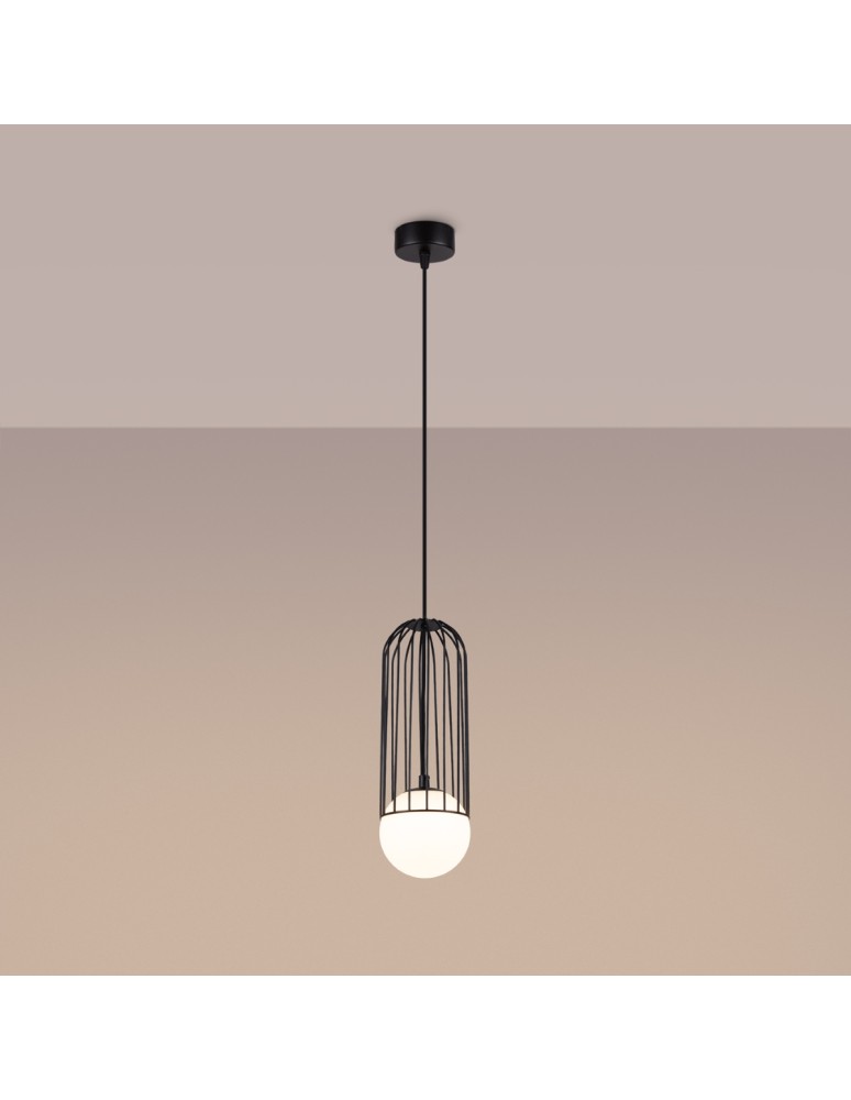 Pendant lamps - Sollux BRINA 1 pendant lamp black SL.1332 - product kolory-swiatla.pl 3