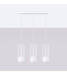 Pendant lamps on a strip - Sollux BRINA 3L pendant lamp white SL.1333 - product 2