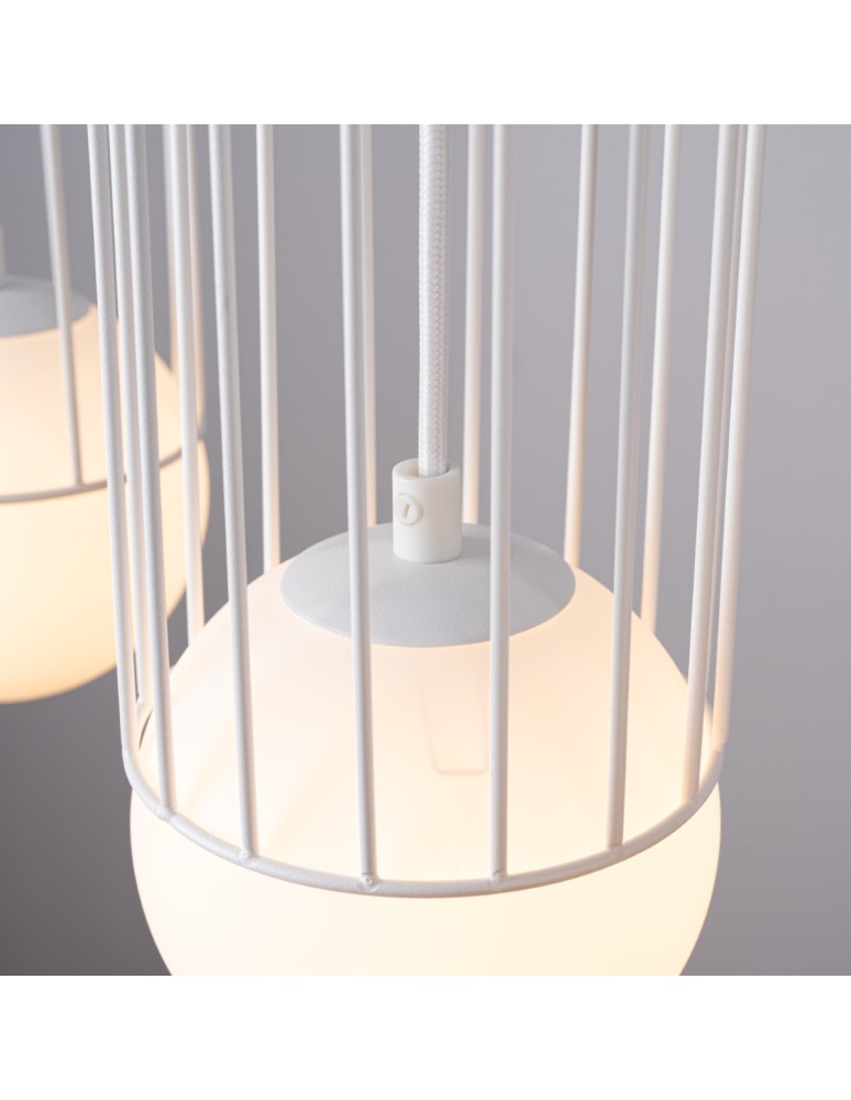 Pendant lamps on a strip - Sollux BRINA 3L pendant lamp white SL.1333 - product kolory-swiatla.pl 8