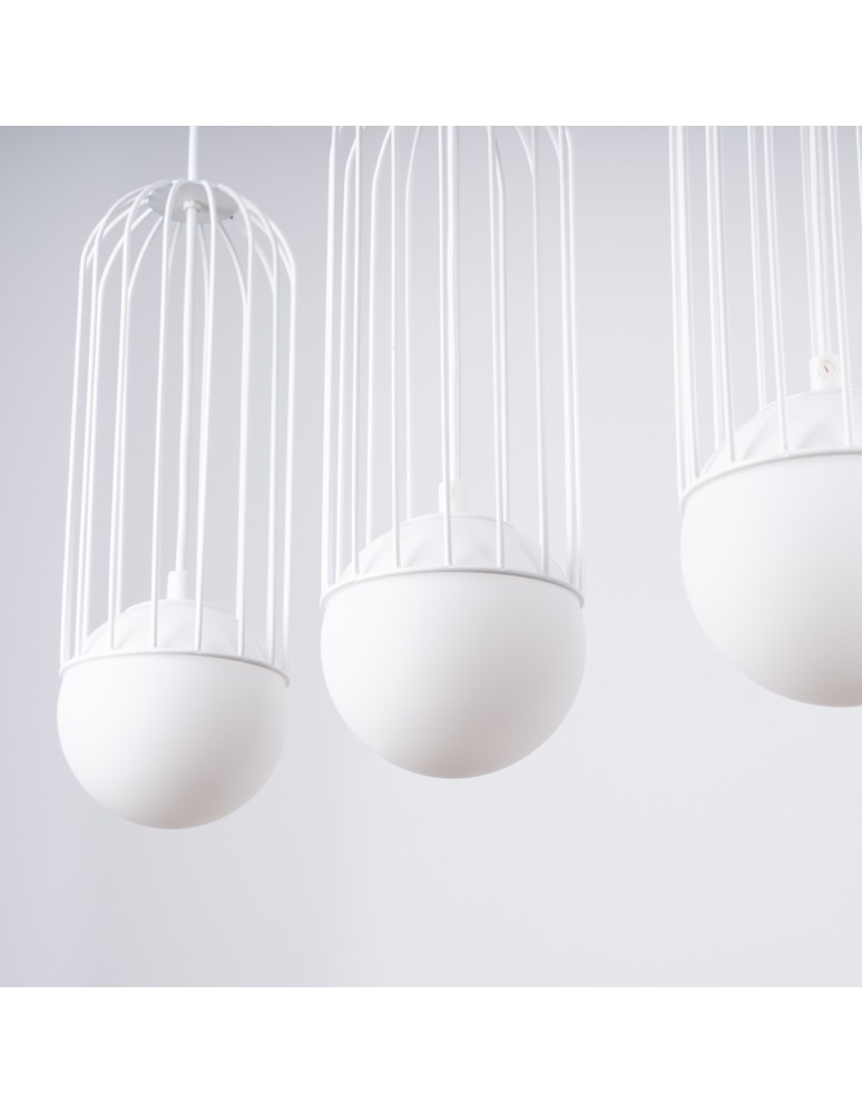 Pendant lamps on a strip - Sollux BRINA 3L pendant lamp white SL.1333 - product kolory-swiatla.pl 9