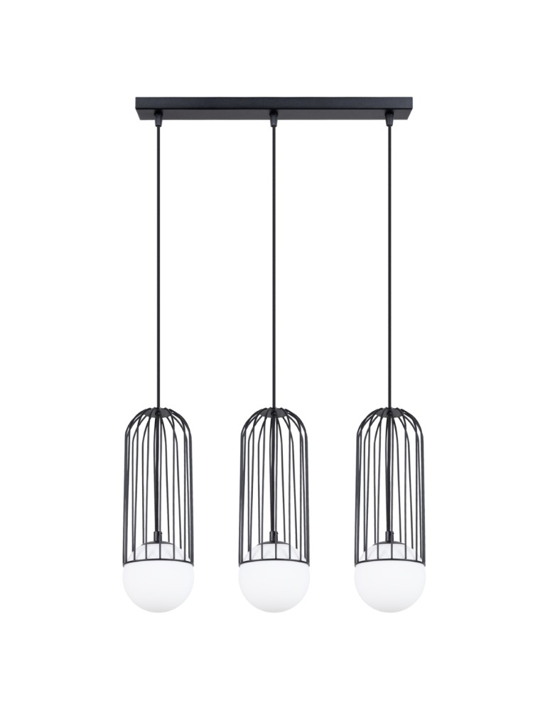 Pendant lamps on a strip - Sollux BRINA 3L pendant lamp black SL.1334 - product kolory-swiatla.pl 1