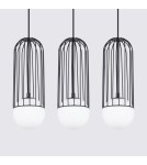 Pendant lamps on a strip - Sollux BRINA 3L pendant lamp black SL.1334 - product 4