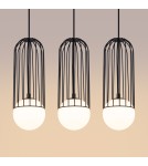 Pendant lamps on a strip - Sollux BRINA 3L pendant lamp black SL.1334 - product 5