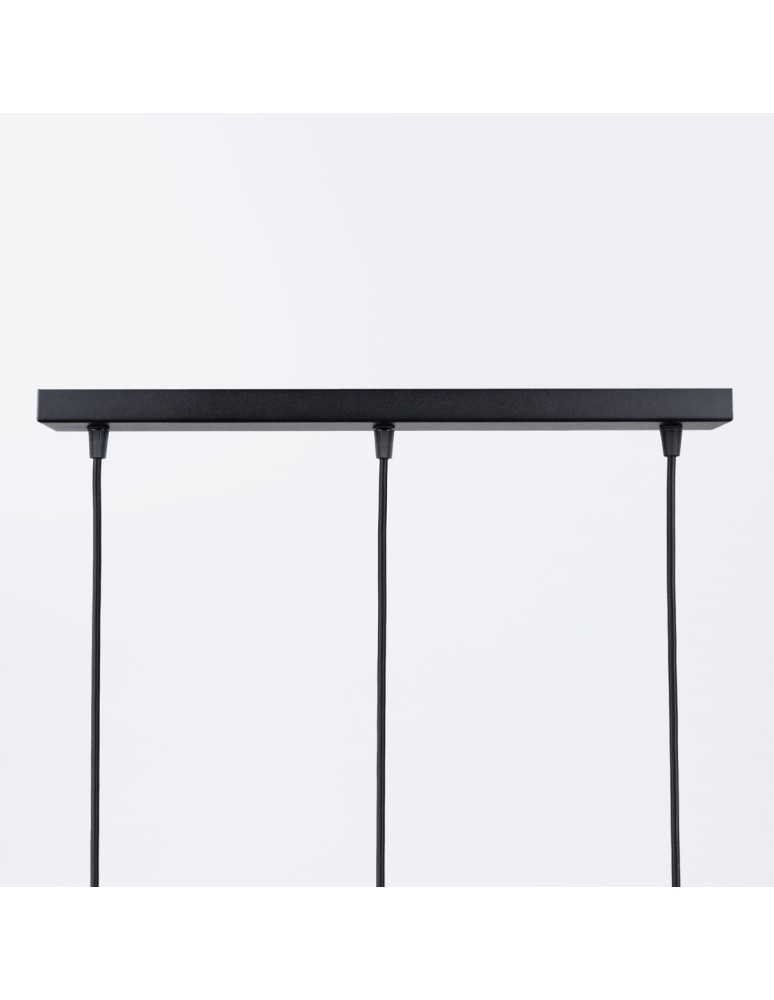 Pendant lamps on a strip - Sollux BRINA 3L pendant lamp black SL.1334 - product kolory-swiatla.pl 9