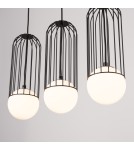 Pendant lamps on a strip - Sollux BRINA 3L pendant lamp black SL.1334 - product 11