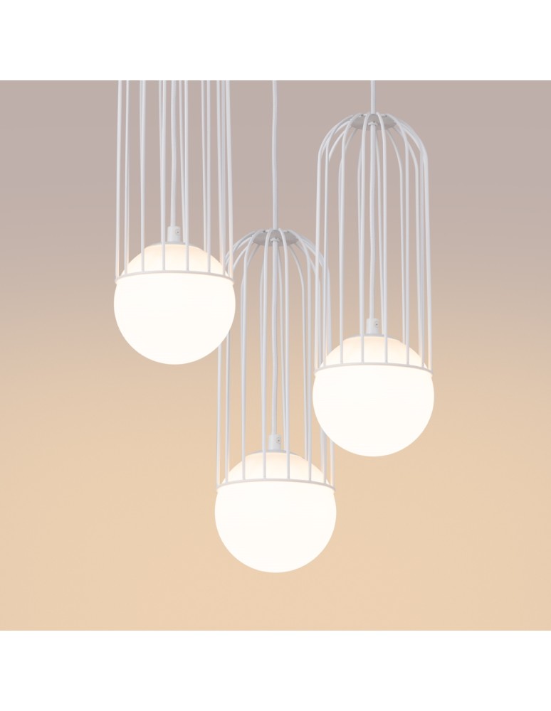 Pendant lamps - Sollux BRINA 3P pendant lamp white SL.1335 - product kolory-swiatla.pl 5
