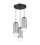 Pendant lamps - Sollux BRINA 3P pendant lamp black SL.1336 - product 1