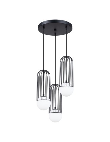 Sollux BRINA 3P pendant lamp black SL.1336