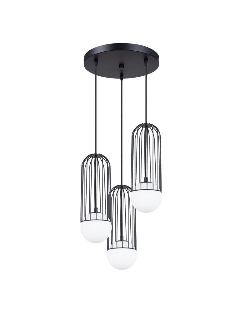 Pendant lamps - Sollux BRINA 3P pendant lamp black SL.1336 - product kolory-swiatla.pl 1