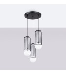 Pendant lamps - Sollux BRINA 3P pendant lamp black SL.1336 - product 2