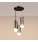 Pendant lamps - Sollux BRINA 3P pendant lamp black SL.1336 - product 3