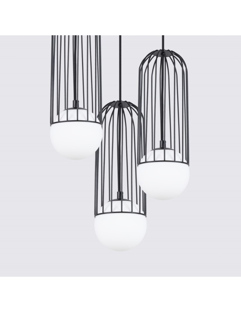 Pendant lamps - Sollux BRINA 3P pendant lamp black SL.1336 - product kolory-swiatla.pl 4