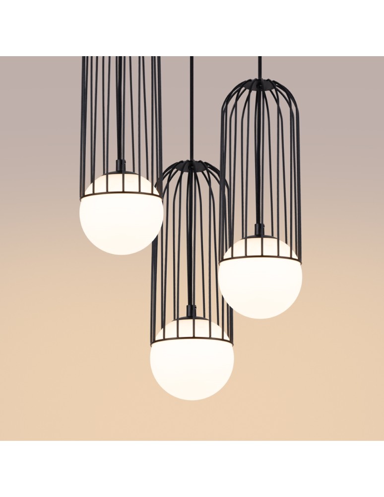 Pendant lamps - Sollux BRINA 3P pendant lamp black SL.1336 - product kolory-swiatla.pl 5